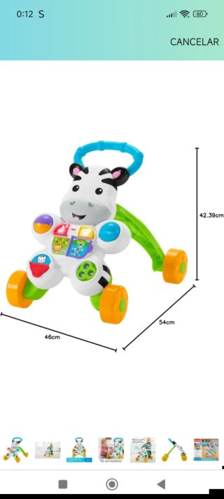 Correpasillos Cebra Fisher-Price +6 meses