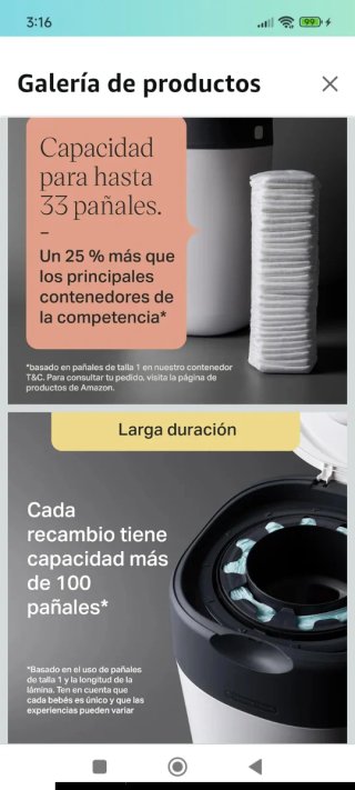 Contenedor Tommee Tippee Twist & Click Pañales+6re