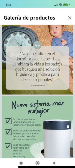 Contenedor Tommee Tippee Twist & Click Pañales+6re