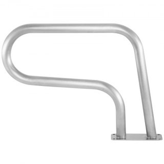 Barandilla de piscina 30x22" Barandilla de piscina de acero inoxidable 304 Capacidad de carga de 250LBS Barandilla de piscina a prueba de óxido con cubierta de agarre azul y broca M8 y tornillos a...