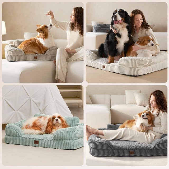 EHEYCIGA cama perro XL viscoelástica impermeable