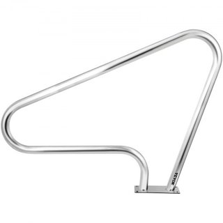 Barandilla de piscina 48x36" Barandilla de piscina de acero inoxidable 304 Capacidad de carga de 250 LBS Barandilla de piscina a prueba de óxido Barandilla de piscina humanizada con cubierta de ag...