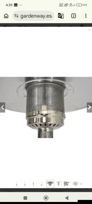 Estufa de gas para exterior