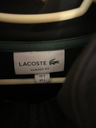 Chaqueta deportiva Lacoste negra