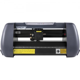 Tagliavinile, Stampante Vinile 375 mm, Plotter con Alimentazione Max 14 Pollici, Forza e Velocità Regolabili per Fabbricazione Segnali