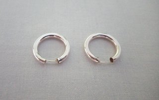 PENDIENTES PLATA DE LEY - AROS 2 CM - NUEVOS