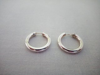 PENDIENTES PLATA DE LEY - AROS 2 CM - NUEVOS