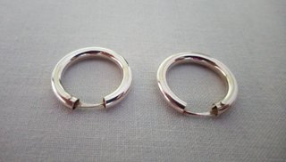 PENDIENTES PLATA DE LEY - AROS 2 CM - NUEVOS