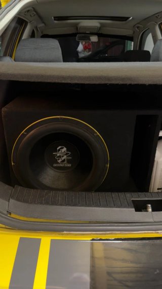 Subwoofer Ground Zero 15 Negro/Amarillo