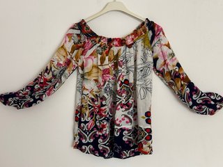 Blusa Desigual Multicolor Hombros Descubiertos