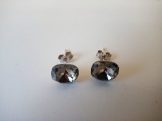 PENDIENTES PLATA DE LEY Y CRISTAL DE SWAROSKY