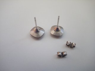 PENDIENTES PLATA DE LEY Y CRISTAL DE SWAROSKY