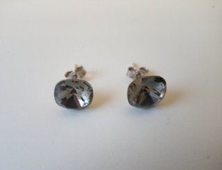 PENDIENTES PLATA DE LEY Y CRISTAL DE SWAROSKY