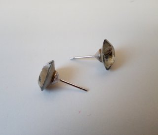 PENDIENTES PLATA DE LEY Y CRISTAL DE SWAROSKY