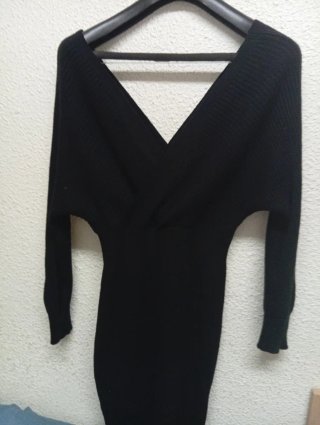Vestido negro cruzado talla 3XL