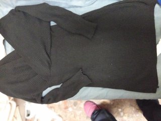 Vestido negro cruzado talla 3XL