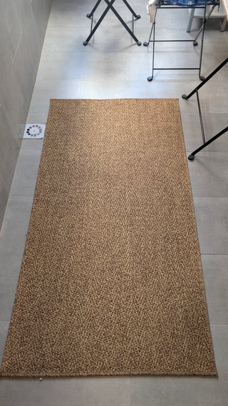 Alfombra Ikea LYDERSHOLM marrón yute