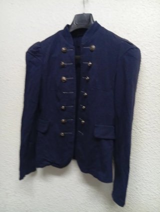 Chaqueta estilo militar azul T M