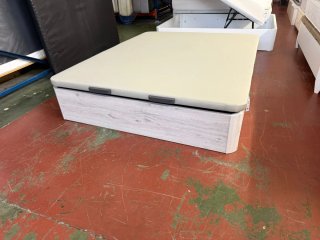 Canapé Madera Blanco Ártico 150x190 y Colchón