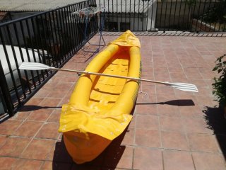 Canoa hinchable para 2 adultos