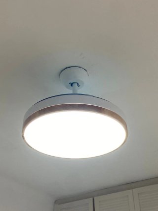 Lámpara de techo moderna con ventilador con mando