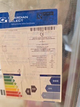 Ventana PVC Corredera Cristal para sol 80x102cm