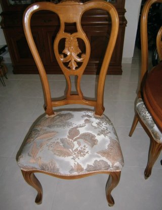 Mesa y 6 Sillas Comedor Madera