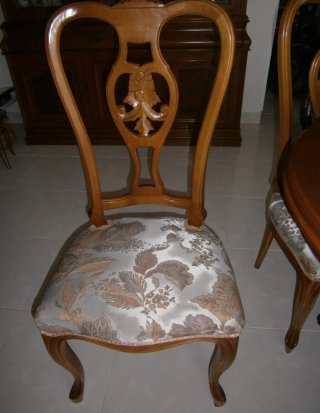 Mesa y 6 Sillas Comedor Madera