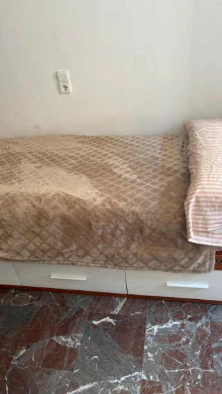 Cama individual 90cm con tres cajones