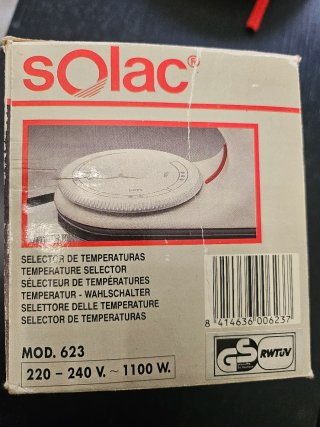 Plancha Solac Vintage Mod. 623