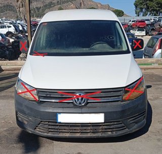 Capot volkswagen caddy furgon/kombi furgon 452307