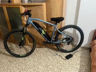 Bicicleta Eléctrica Rockrider Gris