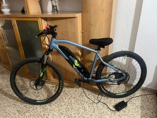 Bicicleta Eléctrica Rockrider Gris