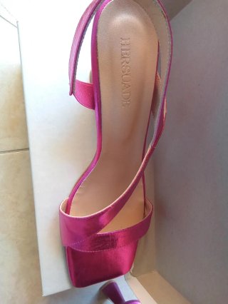 Sandali HERSUADE Pelle Fucsia Tg 41