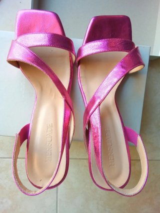Sandali HERSUADE Pelle Fucsia Tg 41