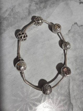Pulsera Pandora Petit 18cm Plata