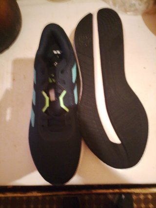 Deportivas Adidas Negras y Turquesa