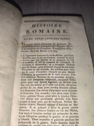 Libro antiguo (1805) Historia de Roma