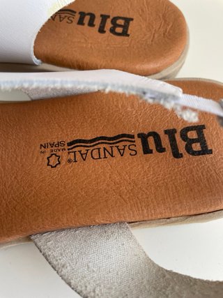 Sandali in pelle Blu Sandal Taglia 36