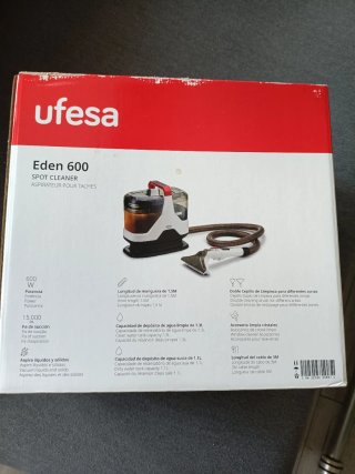 Aspirador Limpiador Tapicerías Ufesa Eden 600W