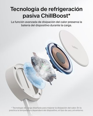 BELKIN UltraCharge Pro Cargador Qi2 25W MagSafe
