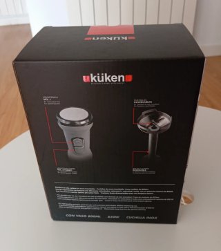 Batidora de mano Kuken 850W Inox con vaso