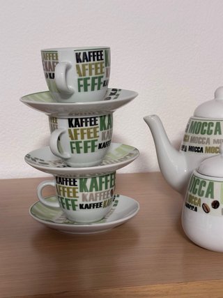 Juego de café 6 servicios, a estrenar