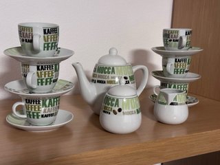 Juego de café 6 servicios, a estrenar