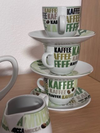 Juego de café 6 servicios, a estrenar