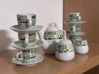 Juego de café 6 servicios, a estrenar