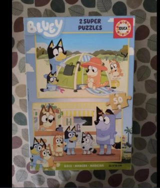 2 Puzzles Bluey Educa 50 piezas