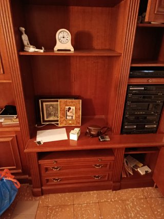 Restos de objetos de piso