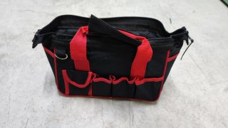 Bolso de herramientas Parkside negro y rojo