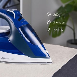 Plancha vapor Ufesa Core 3200W cerámica azul NUEVA